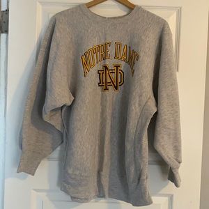 Vintage 1990s champion Nortre Dame crew neck sweatshirt XL